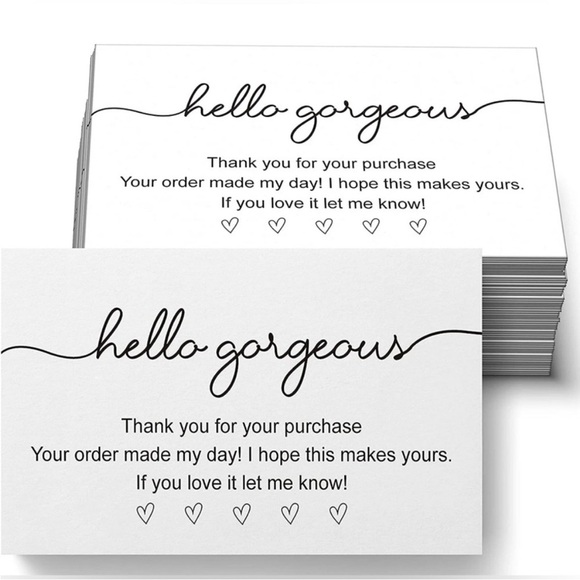 25 Elegant White Thank You Cards - Picture 1 of 5